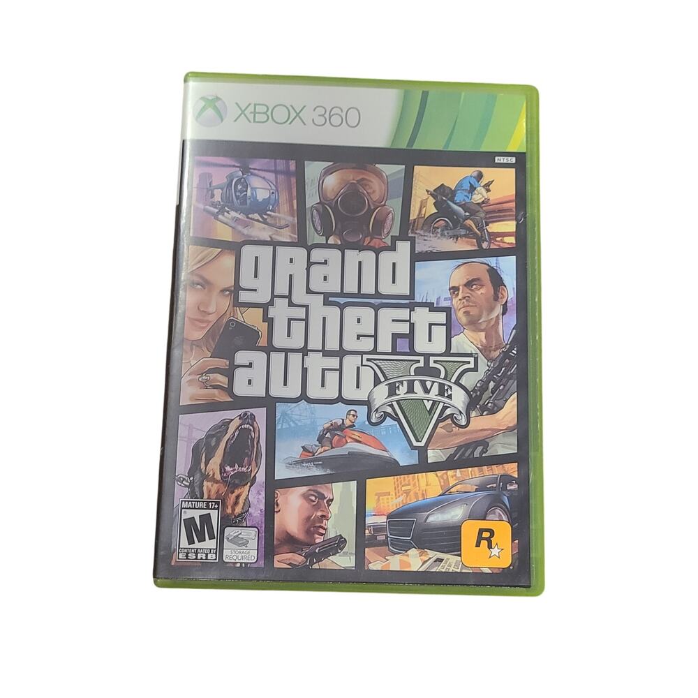 Grand Theft Auto V Microsoft Xbox 360 Game Tested & Working CIB Complete w/ Map